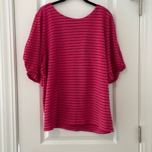 Super cute pink with black stripes too from Banana Republic XL